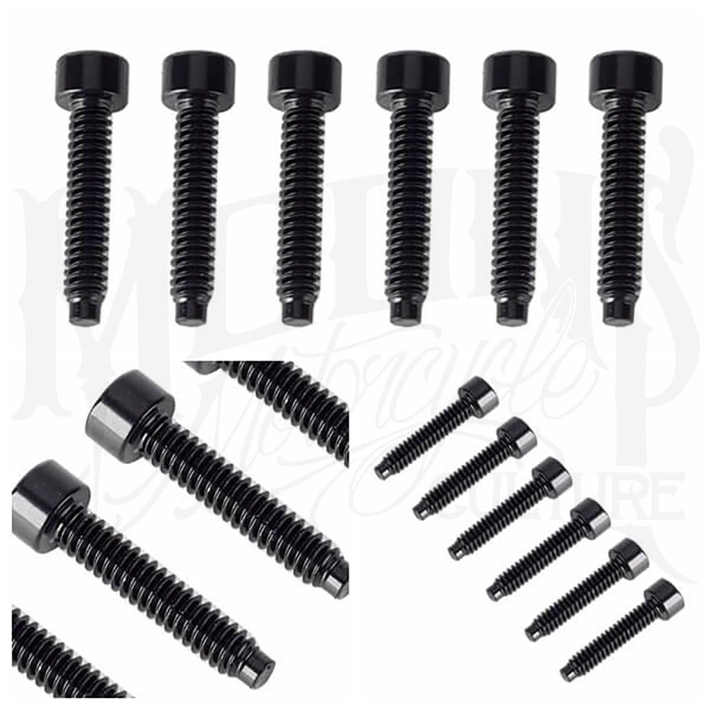 6x Black Aluminum Allen Bolts - M5 X 16mm For Honda Motorcycle Fairing & Windscreen Replacement