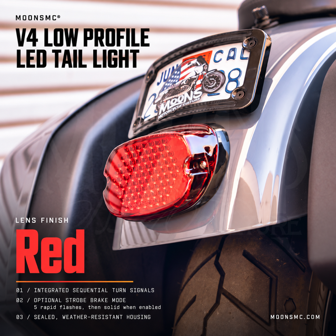 MOONSMC® ハーレー用ロープロファイル LED テールライト V4