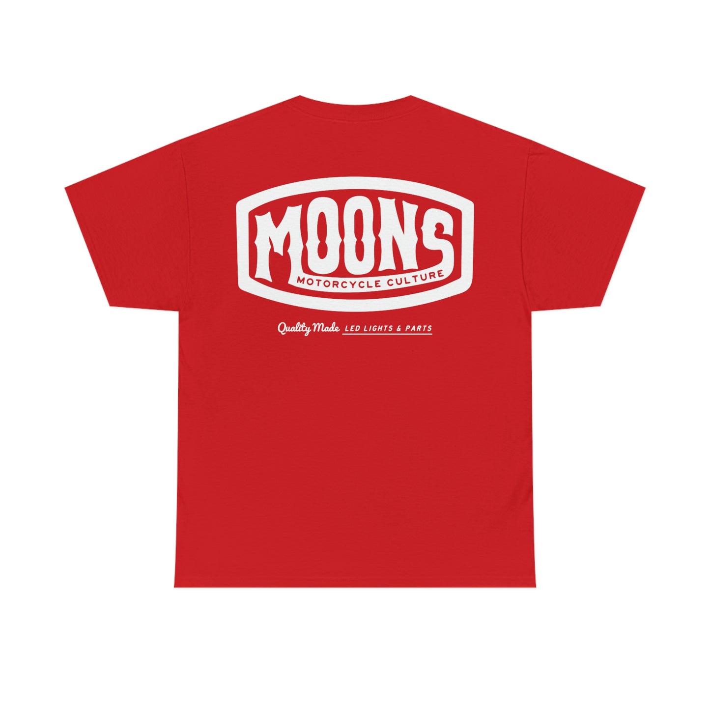 MOONSMC® ヴィンテージ バッジ ホワイト ロゴ T シャツ