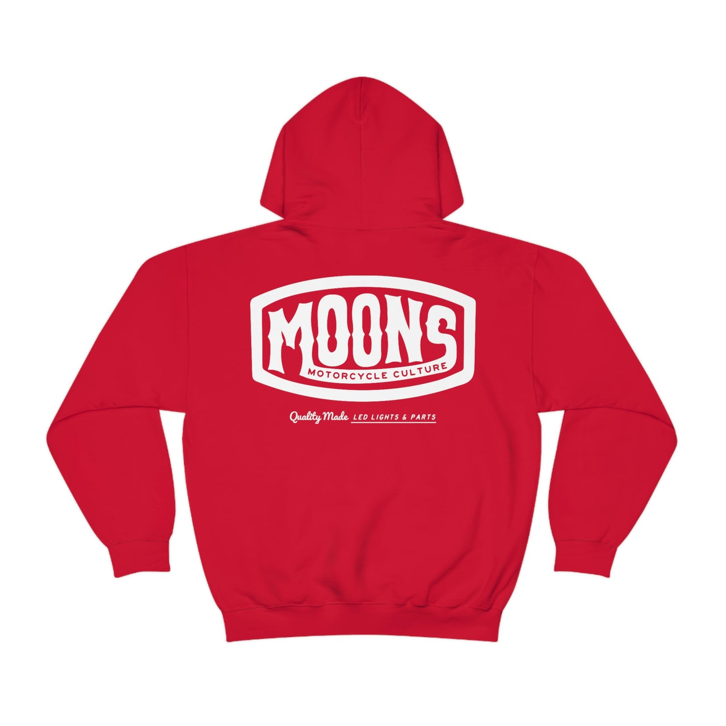 MOONSMC® White Vintage Badge Pullover Hoodie