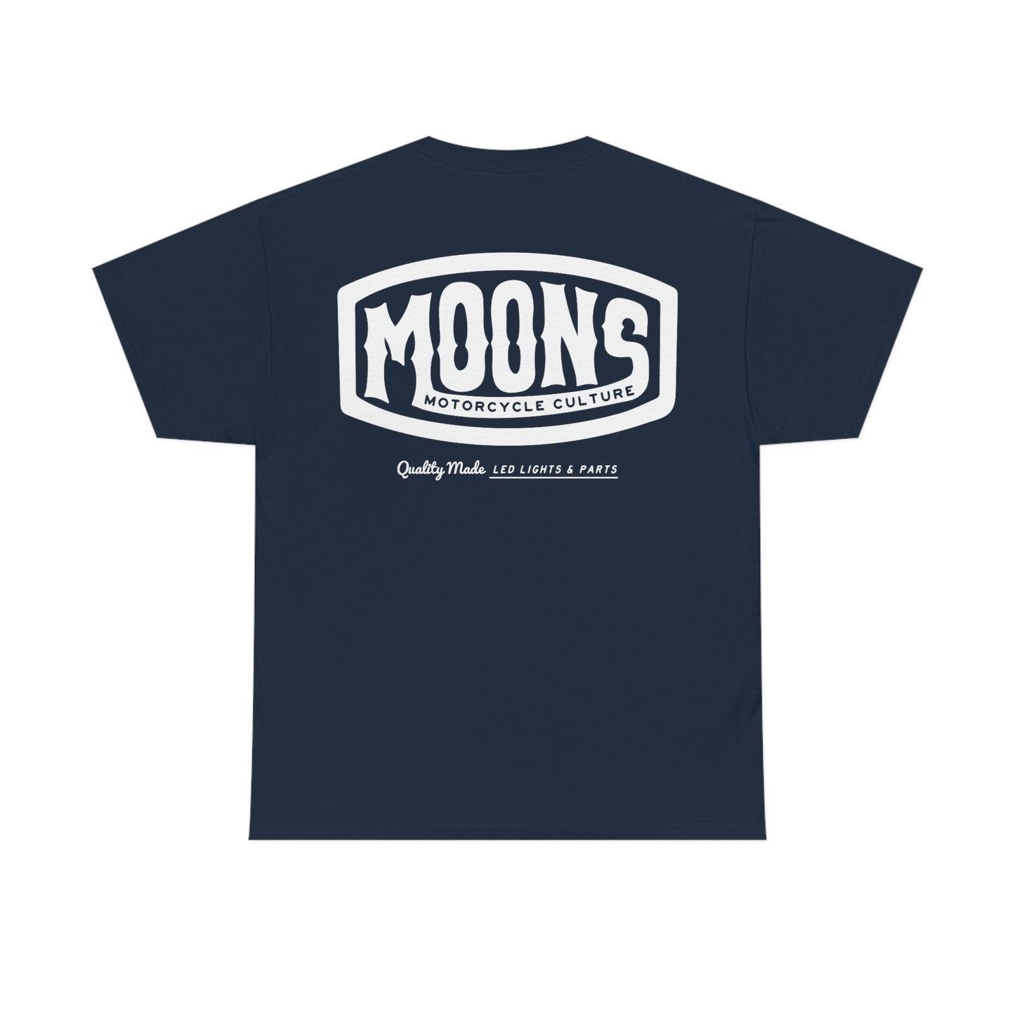 MOONSMC® ヴィンテージ バッジ ホワイト ロゴ T シャツ