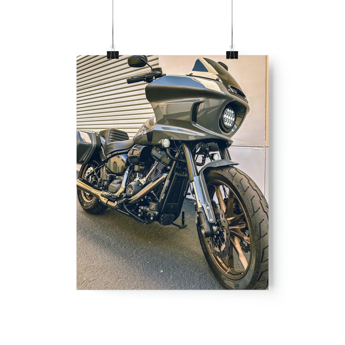 Softail M8 FXLRST Premium Matte Vertical Poster