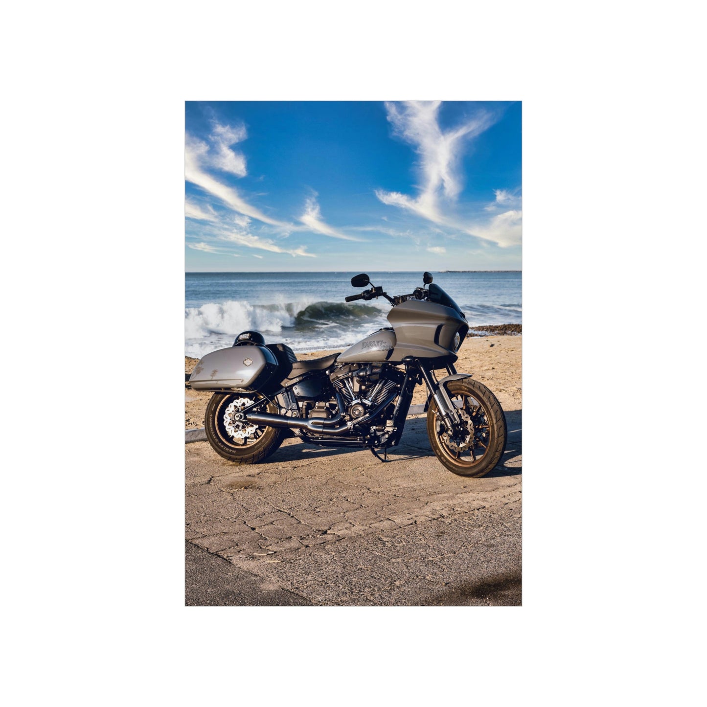 Softail M8 FXLRST - Capo Beach, California Premium Matte Vertical Poster