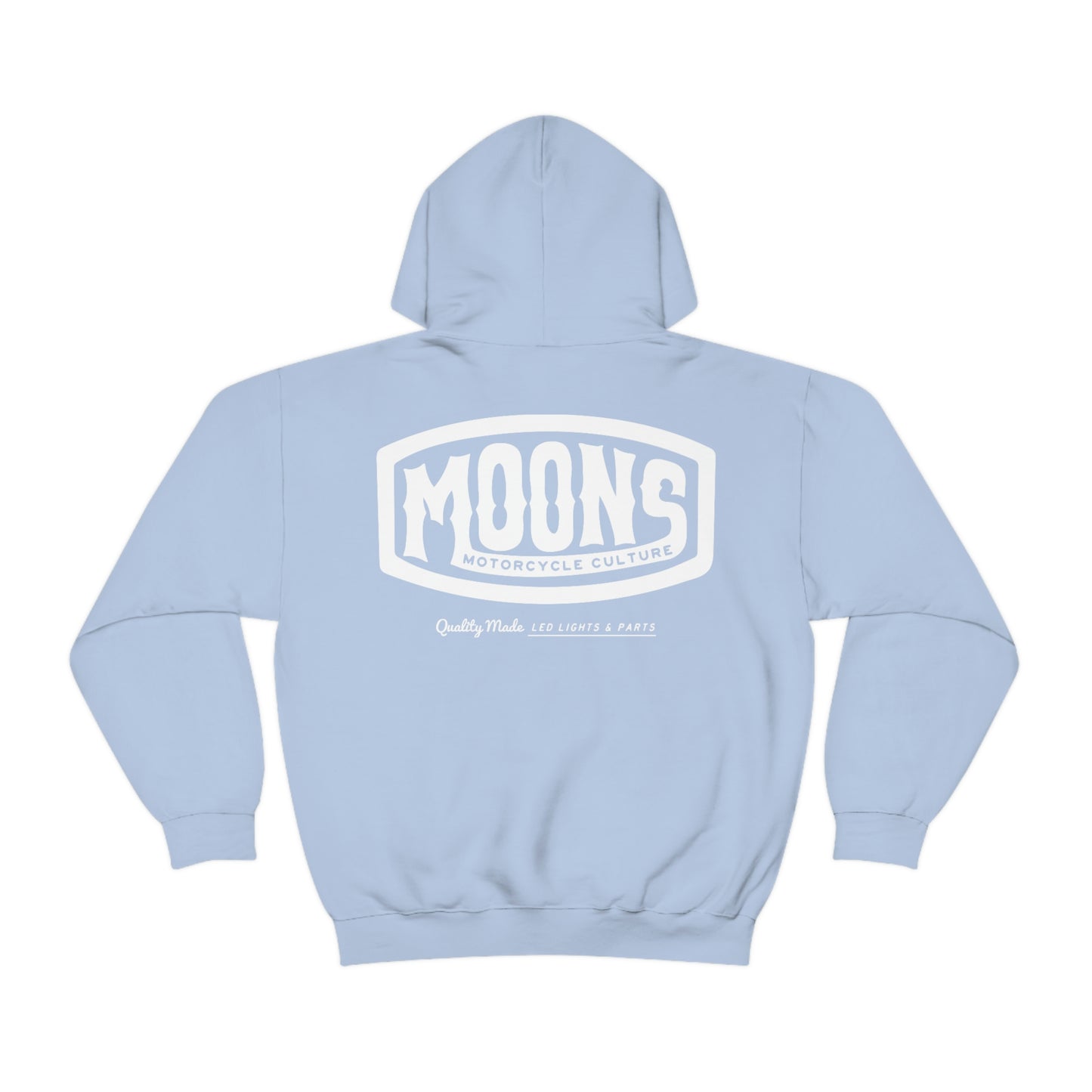 MOONSMC® White Vintage Badge Pullover Hoodie