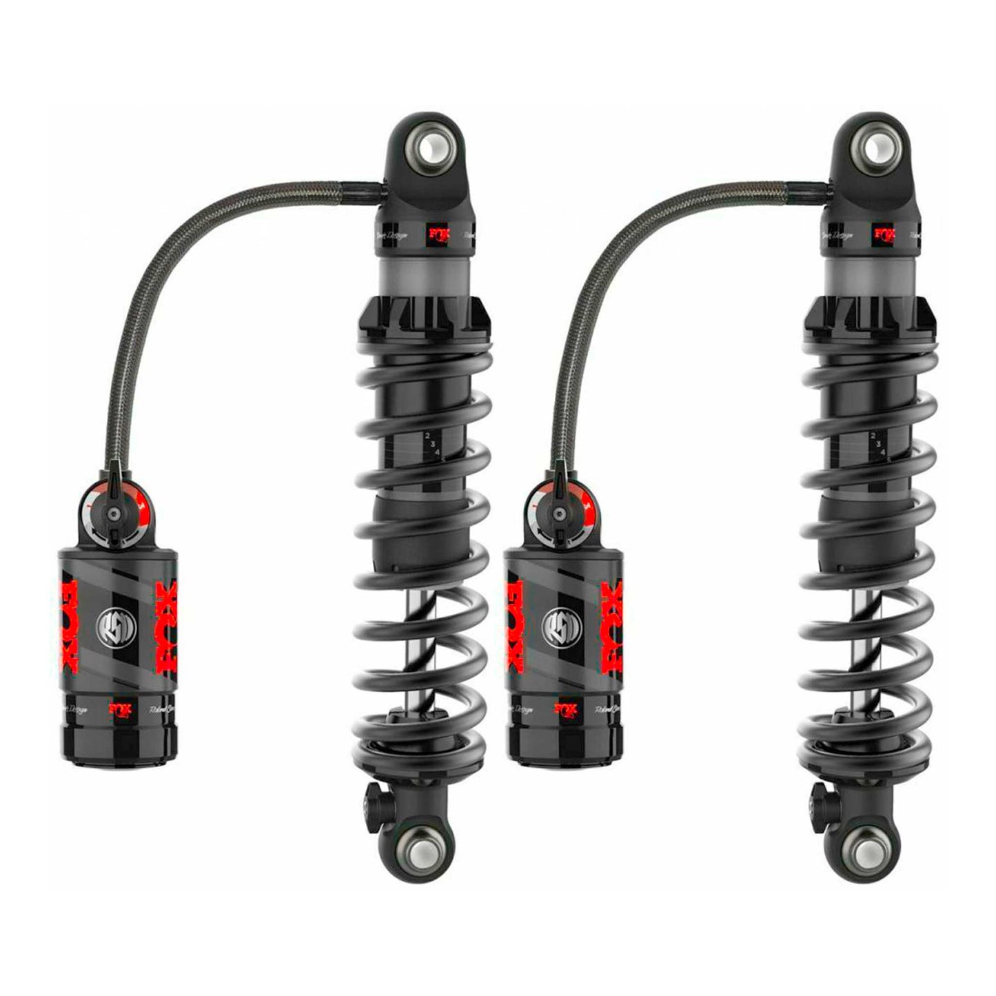 Fox Factory RSD Signature Series Remote Reservoir QS3 Shocks For Harley Touring 1993-2021