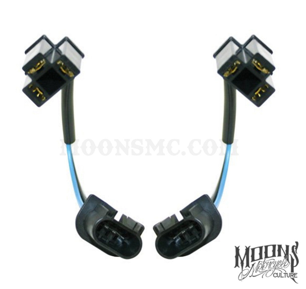 H13 to H4 MOONSMC® Headlight Conversion Cable - Pair, Lighting, MOONS, MOONSMC® // Moons Motorcycle Culture