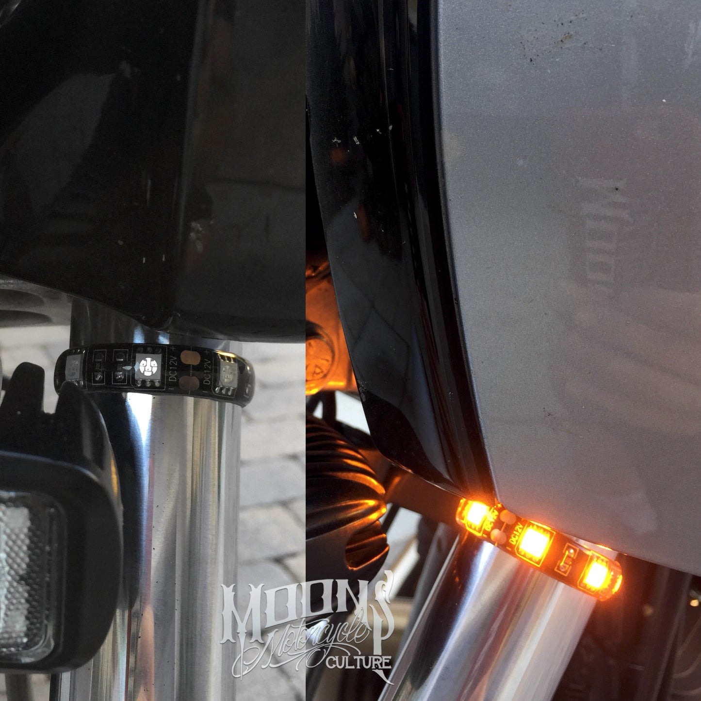 MOONSMC® LED Blinker Strips, Lighting, MOONS, MOONSMC® // Moons Motorcycle Culture