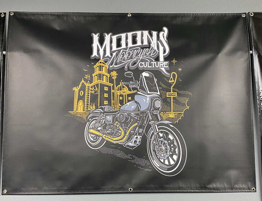 MOONSMC® San Juan Capistrano T-Sport Shop Banner, Accessories, MOONSMC, MOONSMC® // Moons Motorcycle Culture
