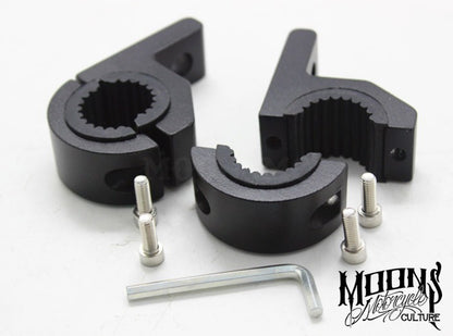 MOONSMC® Universal LED Light Bar Brackets, Lighting,Parts, MOONS, MOONSMC® // Moons Motorcycle Culture