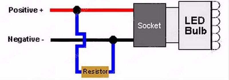 Eagle Lights Load Resistor For Harley Davidson LED Turn Signals - 2 Pack, 25W, 6 Ohm, EL60WR