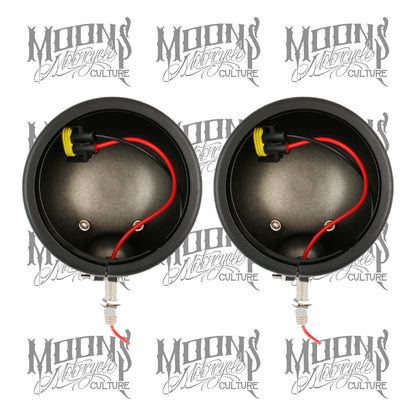 MOONSMC® 4.5 AUX Light Housing Buckets, Lighting,Parts, MOONS, MOONSMC® // Moons Motorcycle Culture