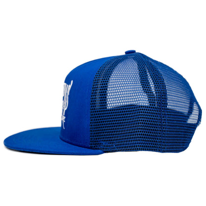 MOONSMC® OG Logo Blue / White Snapback Hat - MOONSMC® // Moons Motorcycle Culture