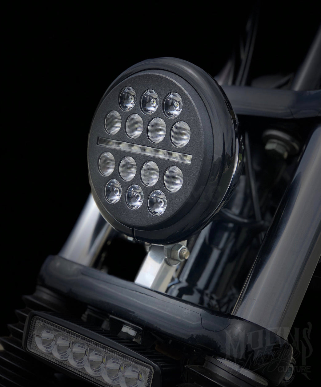 5.75 MOONSMC® Moonmaker Fly Eye® LED Headlight, Lighting, MOONS, MOONSMC® // Moons Motorcycle Culture