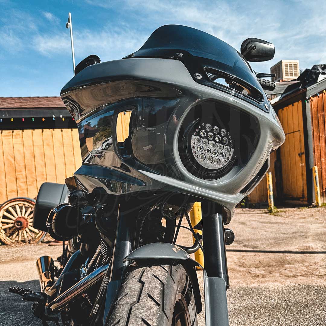 MOONSMC® SOFTAIL FXLRST ヘッドライト ブラケット キット