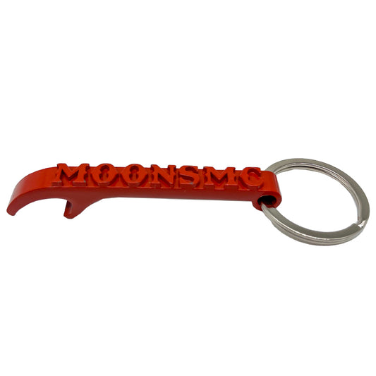 MOONSMC® Logo Keychain Bottle Opener Red