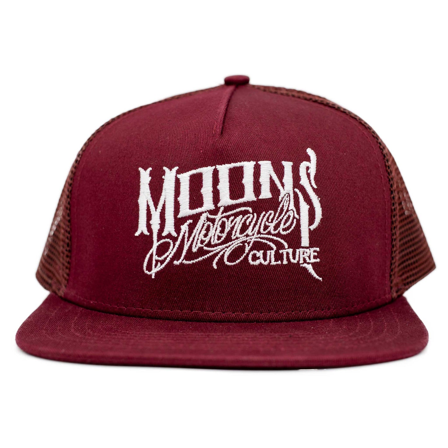 MOONSMC® OG Logo Maroon / White Snapback Hat