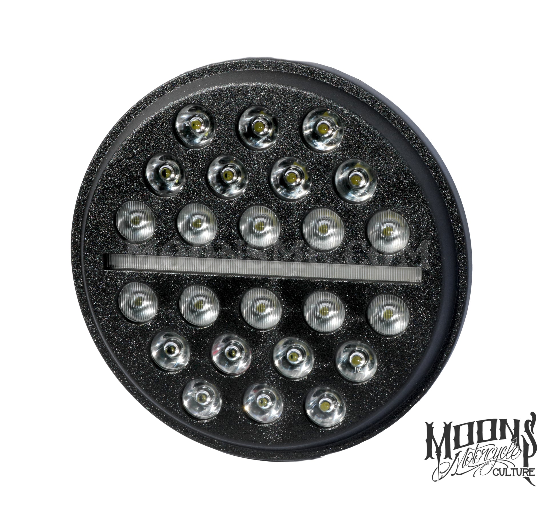 7" MOONSMC® Moonmaker Fly Eye® LED Headlight, Lighting, MOONS, MOONSMC® // Moons Motorcycle Culture
