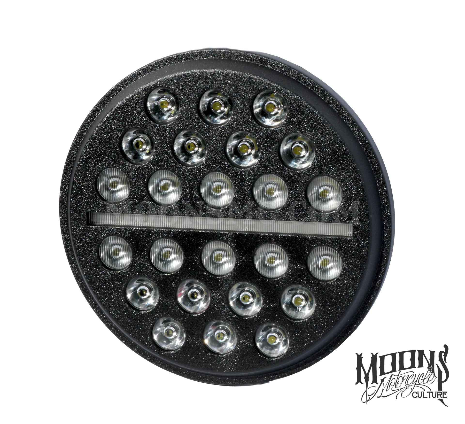 7 MOONSMC® Moonmaker Fly Eye® LED Headlight – MOONSMC® // Moons Motorcycle  Culture