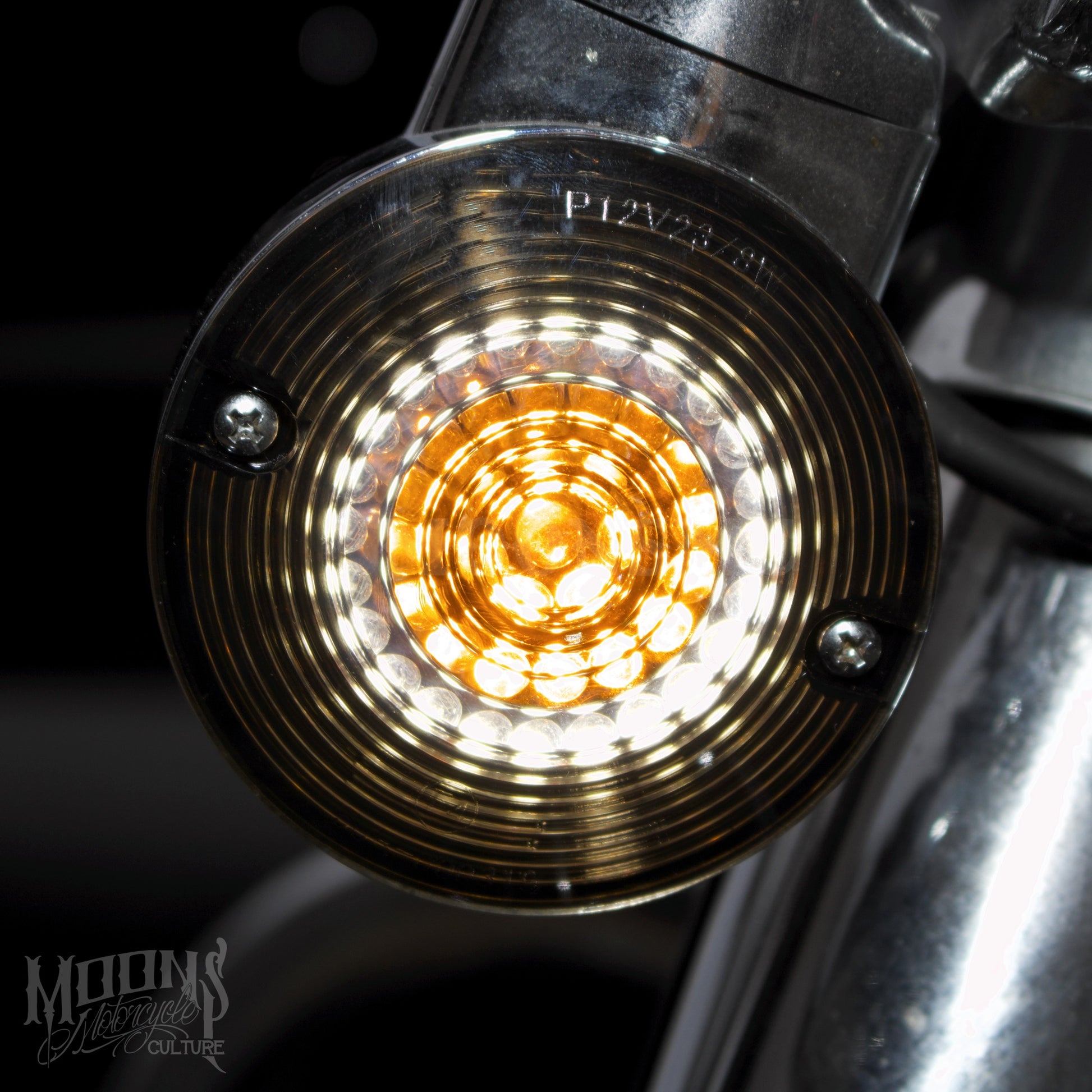 MOONSMC® MOONPODS Flat Style LED Turn Signals, Lighting, MOONS, MOONSMC® // Moons Motorcycle Culture
