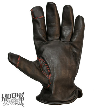 MOONSMC® Red Rider Gloves, Gloves, MOONS, MOONSMC® // Moons Motorcycle Culture