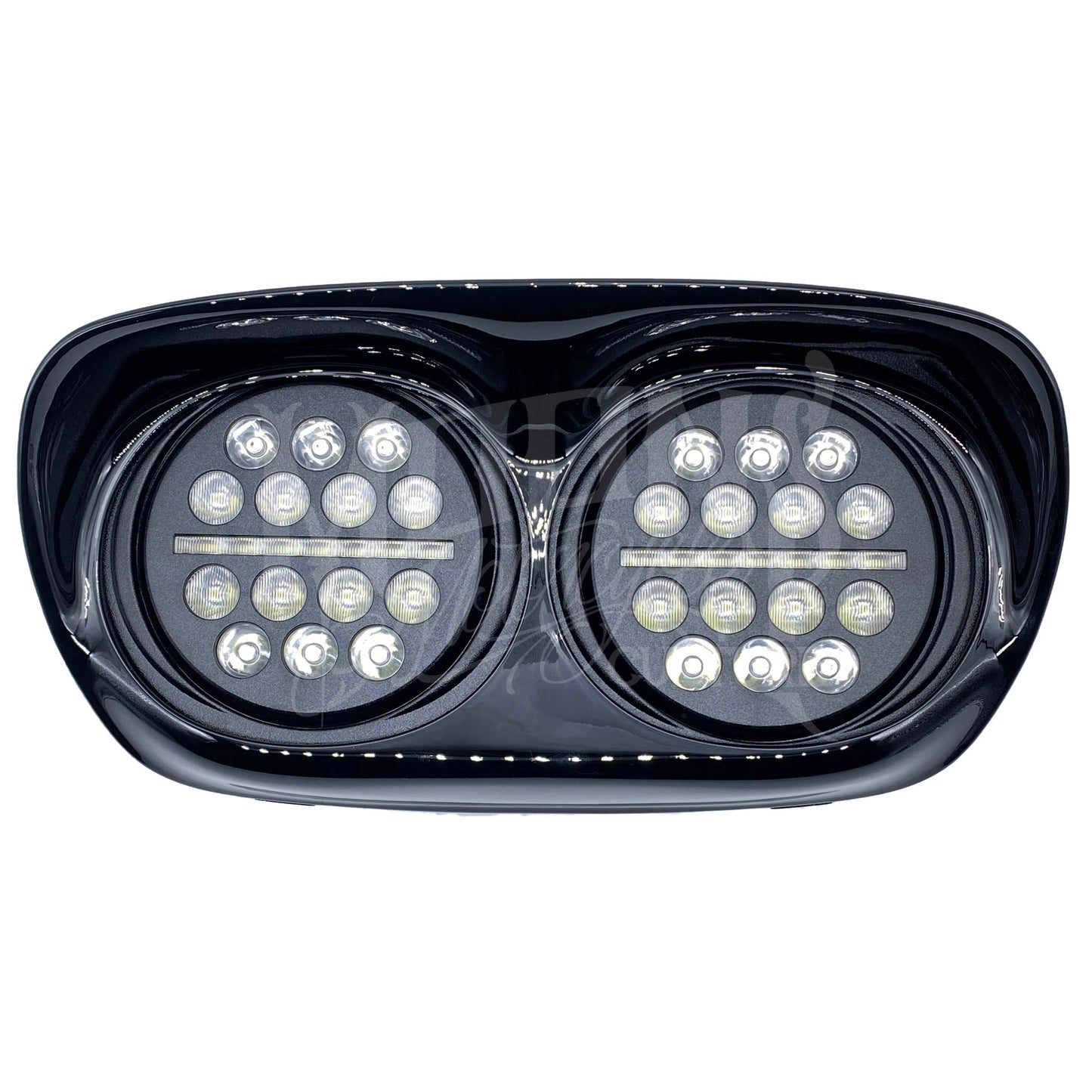 MOONSMC® Road Glide 2002-2013 Dual Fly Eye LED Headlight