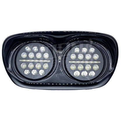 MOONSMC® Road Glide 2002-2013 Dual Fly Eye LED Headlight - MOONSMC® // Moons Motorcycle Culture