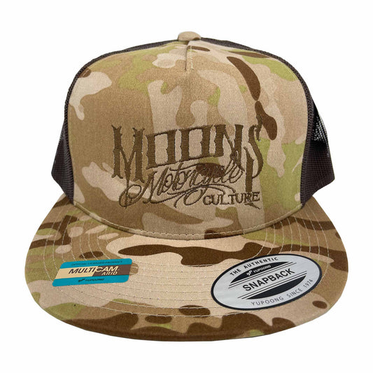 MOONSMC® OG Logo Arid Brown Multicam Snapback Hat