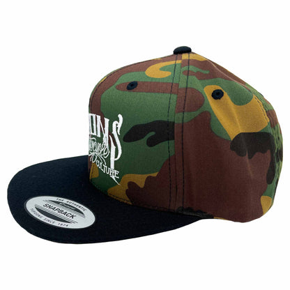 MOONSMC® OG Logo Black / Camo Snapback Hat - MOONSMC® // Moons Motorcycle Culture