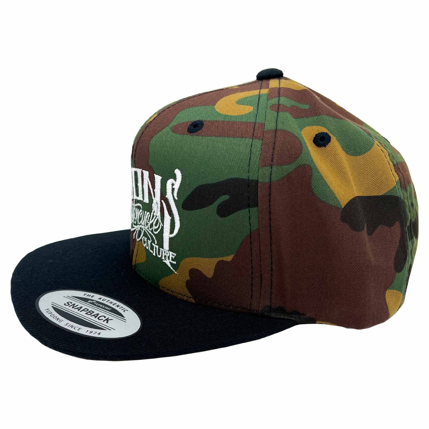 MOONSMC® OG Logo Black / Camo Snapback Hat