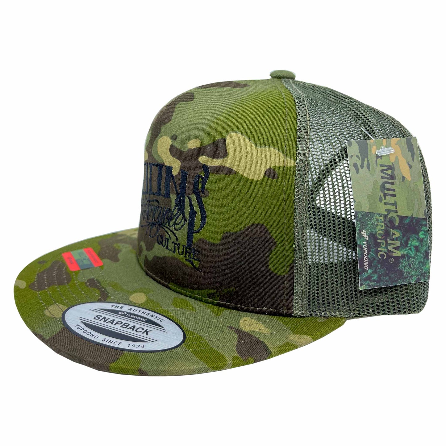 MOONSMC® OG Logo Tropic Green Multicam Snapback Hat