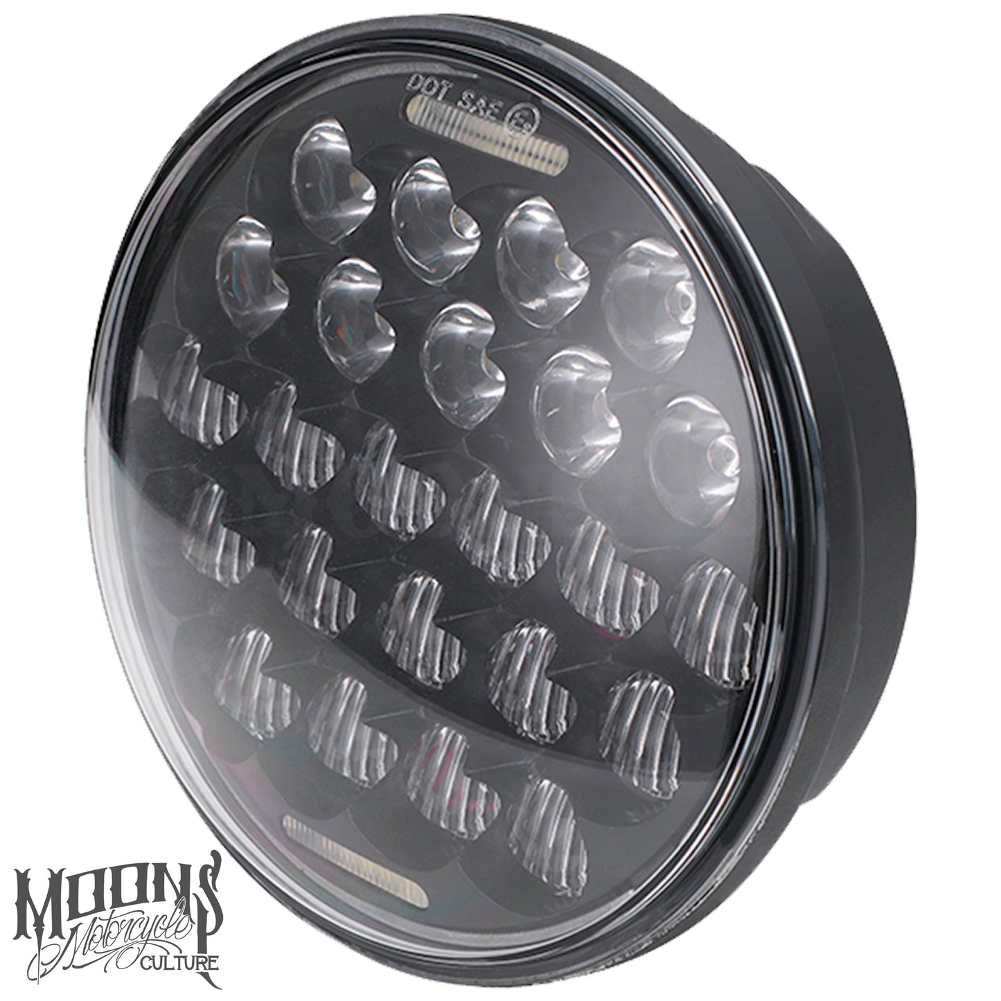 5.75 MOONSMC® Spyder V2 LED Headlight, Lighting, MOONS, MOONSMC® // Moons Motorcycle Culture