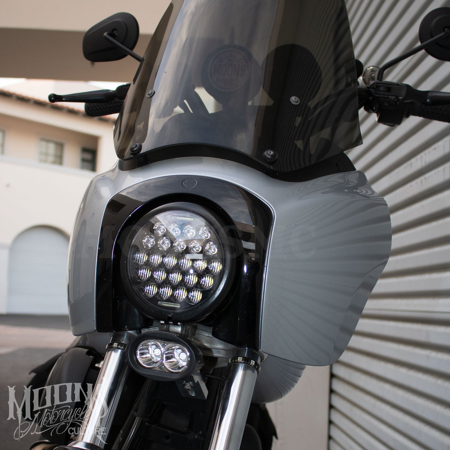 5.75 MOONSMC® Spyder V2 LED Headlight, Lighting, MOONS, MOONSMC® // Moons Motorcycle Culture