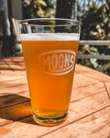 MOONSMC® Laser Etched Vintage Badge Beer Pint Glass 16 oz